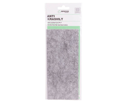 Antikrasvilt 20x9cm Grijs - Beschermt vloeren tegen meubelkrassen