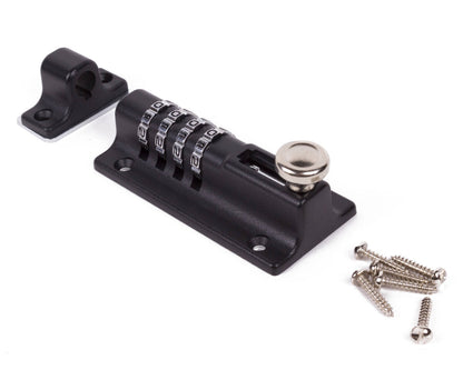 Deurschuif 120mm met Cijferslot voor Schuur- en Poortbeveiliging