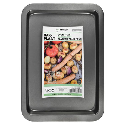 Bakplaat 33x23x2 cm PTFE-vrij, ideaal voor koekjes & vleesgerechten