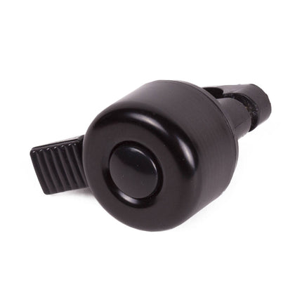 Fietsbel 35mm Alu Zwart: Compact, luid en eenvoudig te monteren.