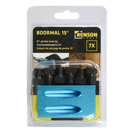 Boormal 15° Pocket Boring Set 7dlg - Maak Sterke Onzichtbare Verbindingen