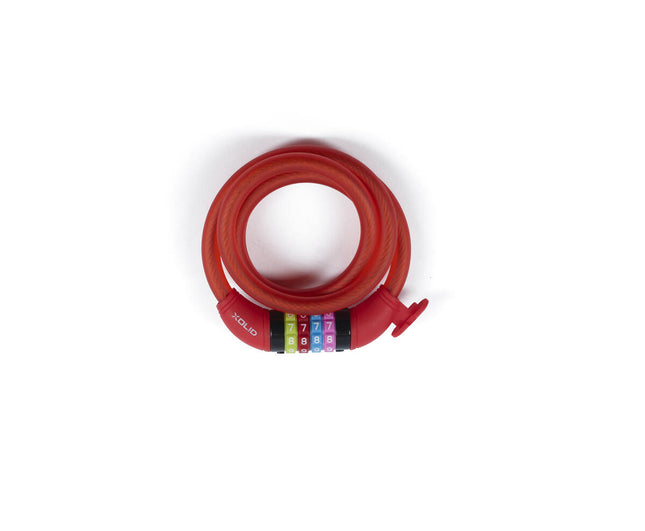 Rood Cijferslot 12x1200mm - Fiets- en Scooterbeveiliging