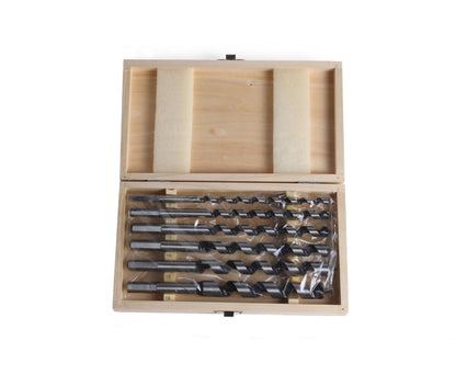 Boorset 6 dlg, 230 mm, slangenboor, 8-18 mm houtbewerking