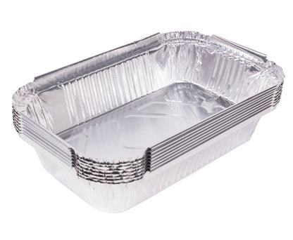 Alu BBQ Grillschalen Set 8 st., 17x10.5x4 cm, ideaal voor vlees grillen