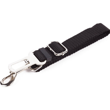 Verstelbare Honden Autogordel 42-70 cm, 360° Haak, Zwart