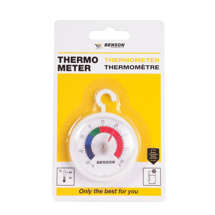 Ronde Koelkastthermometer, -30°C tot +50°C, Compact 44mm, Energiebesparend