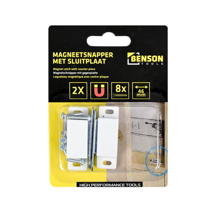 Magneetsnapper 46 mm 2-delig - Sterke sluiting voor kasten en deuren