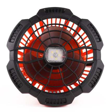 Ventilator met LED lamp 2-in-1 oplaadbaar