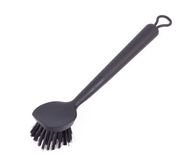 Zwarte Luxe Afwasborstel 27,5cm, Kunststof, Met Ophanglus
