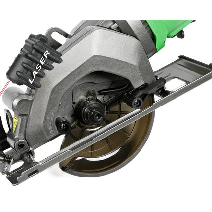 Cirkelzaag 480W ø115 mm, 3500 RPM, Lasergeleider voor Precisie.