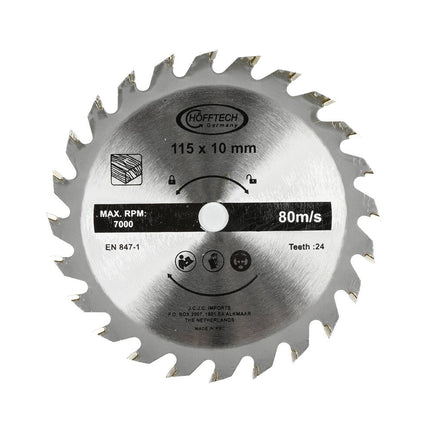 Cirkelzaag 480W ø115 mm, 3500 RPM, Lasergeleider voor Precisie.