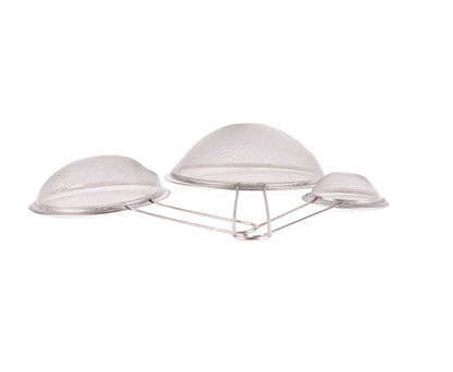 RVS Zeefset 3-delig - 8/14/20 cm voor zeven en scheiden in keuken