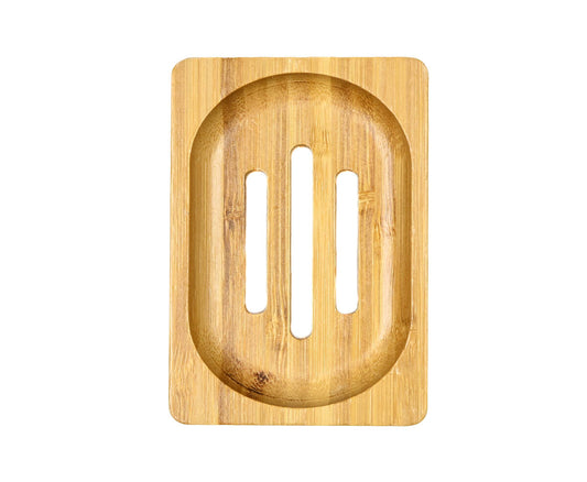 Bamboe Zeepbakje 7x10cm, 3 sleuven voor optimale waterafvoer
