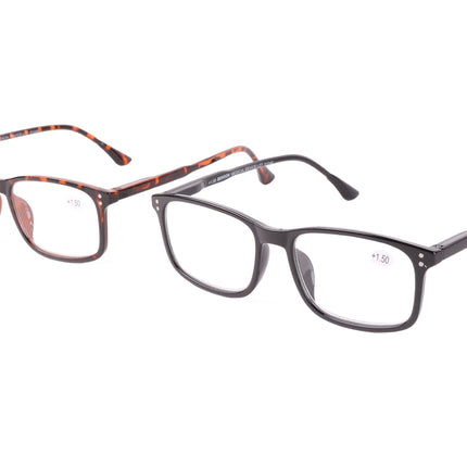 Leesbril alabama mix display – Kleuren zwart, bruin