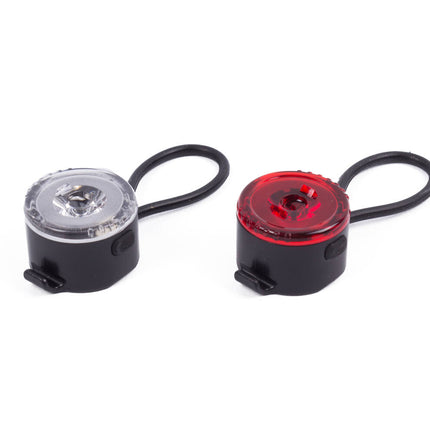 Compacte LED Fietslamp Set met 3 Lichtstanden en Inclusief Batterijen