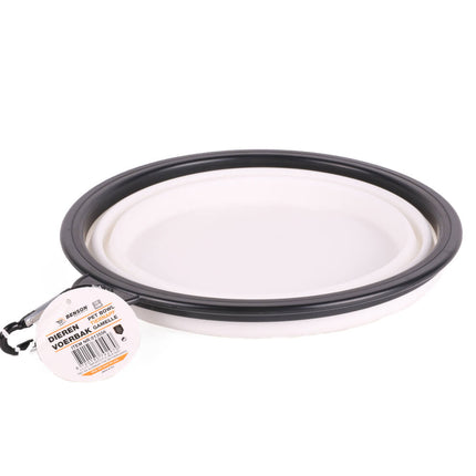 Opvouwbare Siliconen Dierenvoerbak 19cm, 1000ml, Compact voor Reizen