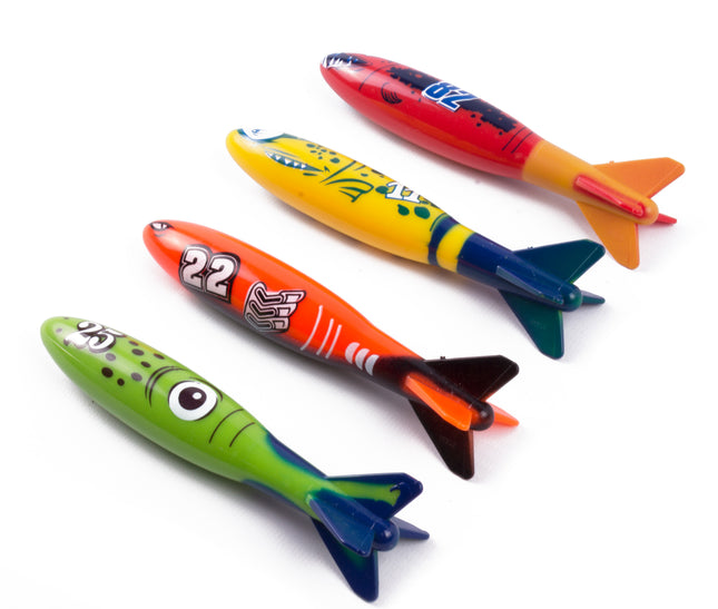 Duikspeelgoed torpedos – Voor het gebruik in helder water