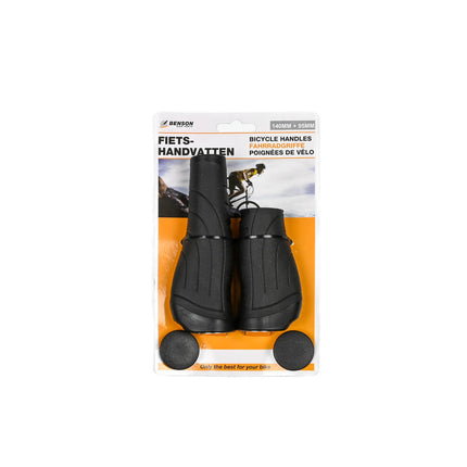 Fietshandvatten 95/140mm - TPE+PP, Ø22,2mm, Incl. 2 Stuurdoppen