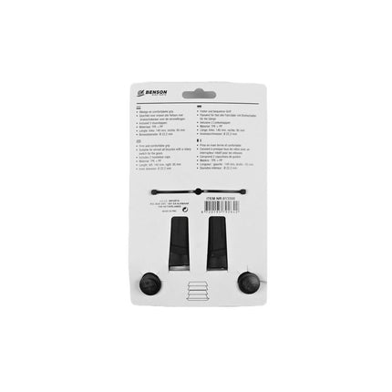 Fietshandvatten 95/140mm - TPE+PP, Ø22,2mm, Incl. 2 Stuurdoppen