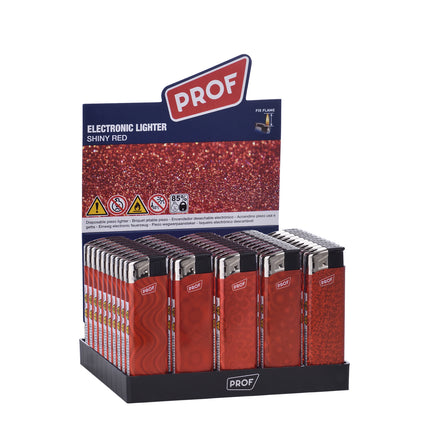 Aansteker shiny red – Kleur Shiny rood, Type Gasaansteker, Compact