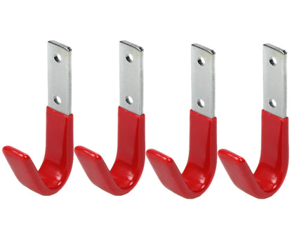 Ophanghaken 8x3.5 cm - Set van 4, 35 kg per haak, ideaal voor garage.