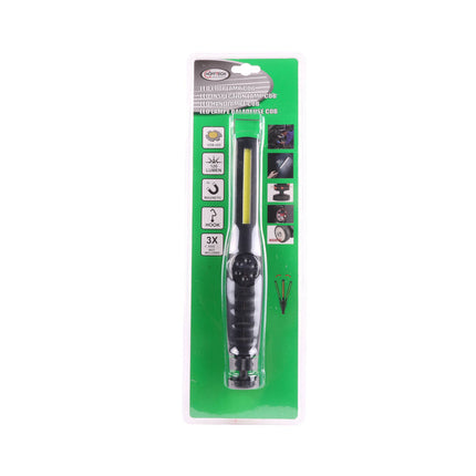 LED Looplamp COB 120 lm 6500K, Magnetische Voet, 3xAAA, Klusprojecten