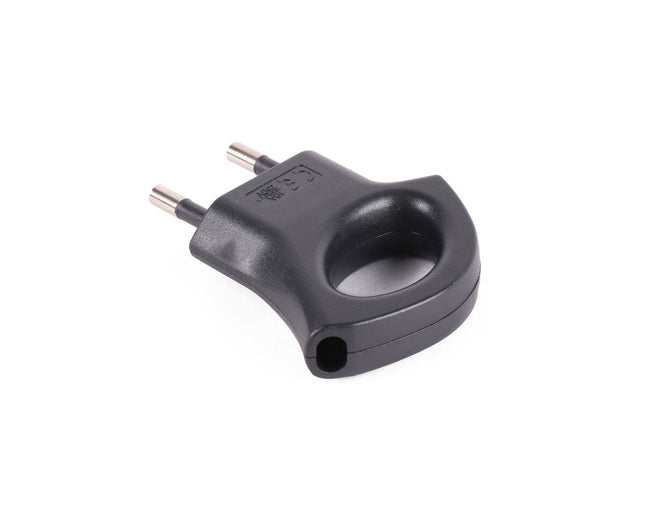 Stekker P Grip Zwart, 10A/250V, 2500W, eenvoudig inpluggen thuis/kantoor.