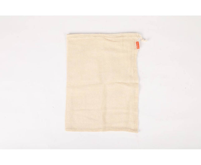 Katoenen Zakjes 2 dlg: Wasbaar, Voedselveilig, 30x25 & 40x30 cm