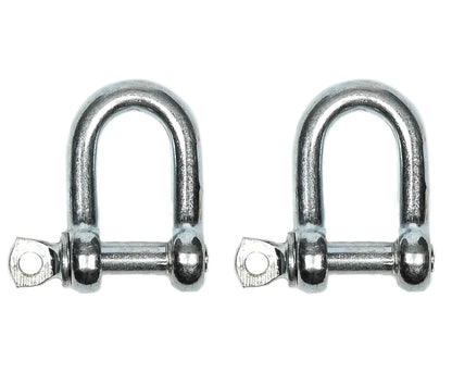 D-sluiting 5 mm 2-dlg, 80 kg, Q235 staal, ideaal voor touwverbindingen