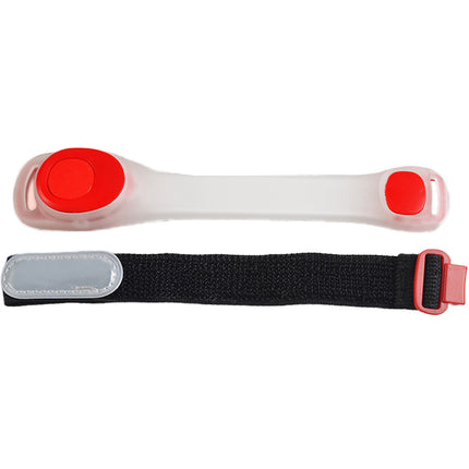 LED veiligheidsarmband – Lengte 18,5 cm, Breedte 3,8 cm, Sluiting klittenband, 18,5 cm