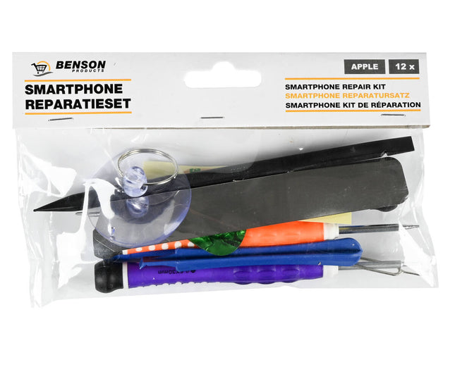 Apple Smartphone Reparatieset 12-delig: Voor Precisie en Makkelijk Openen