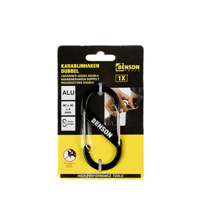 Dubbele Karabijnhaak 90x40 mm - Ideaal voor Kamperen & Reizen