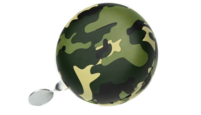 Fietsbel ding-dong 80 mm camouflage