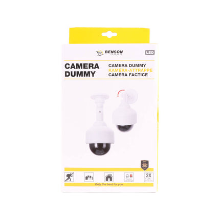Camera Dummy LED Dome, Realistisch, Voor Binnen/Buiten, Inclusief Bevestiging