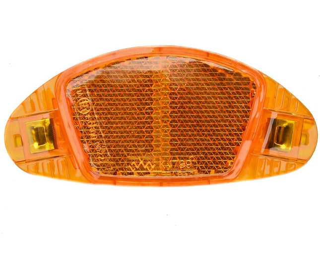 Fietsreflector Set 4-dlg K-MARK, Oranje, Spaakmontage Zichtbaarheid