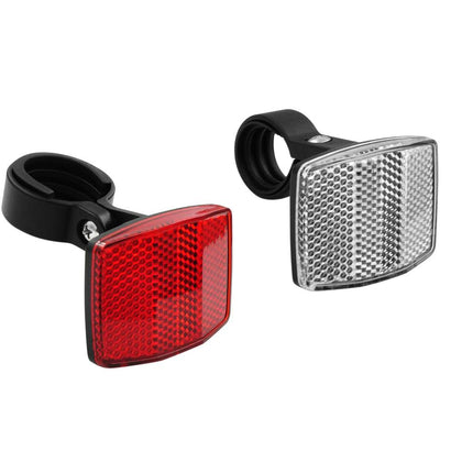 K-MARK Fietsreflector Set: Voor- en Achterreflector, Eenvoudige Montage