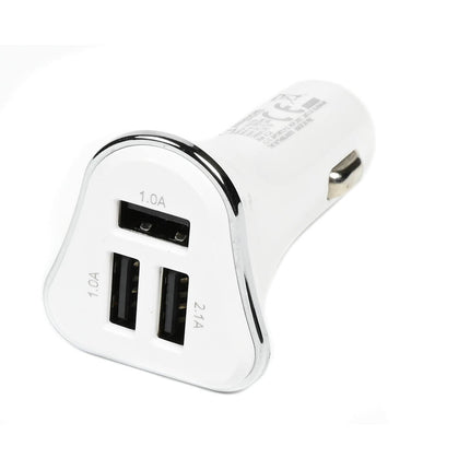 Autolader 3 USB Poorten, 4.1A, 12-24V - Opladen Smartphones Onderweg