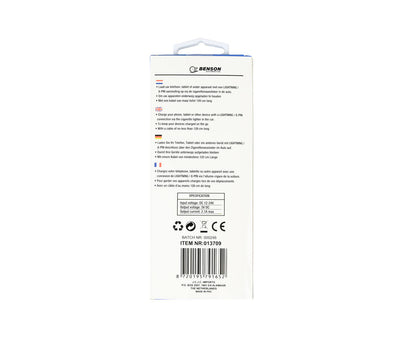 Autolader 12-24V met 1.2m Lightning Kabel - Snel Opladen Onderweg
