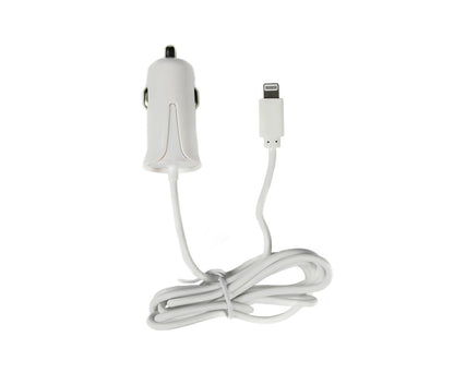 Autolader 12-24V met 1.2m Lightning Kabel - Snel Opladen Onderweg