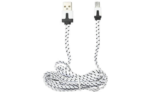 USB micro USB kabel 2 mtr nylon