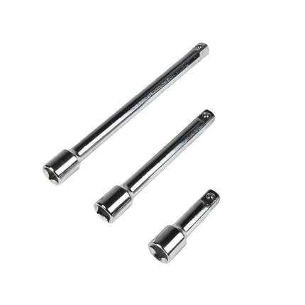 Dop Verlengstuk Set 3-dlg 1/2" x 3"/6"/9" voor moeilijk bereikbare bouten.
