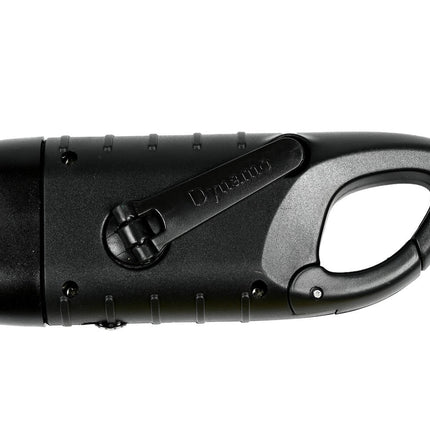 Solar Zaklamp 1W met Karabijnhaak, Dynamo, LED 12 Lumen, 124mm