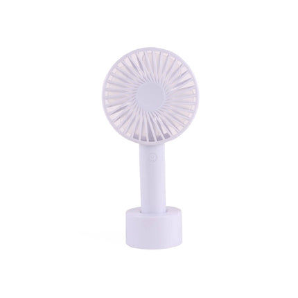 Oplaadbare Handventilator met 3 Snelheden en Houder, Incl. USB Kabel