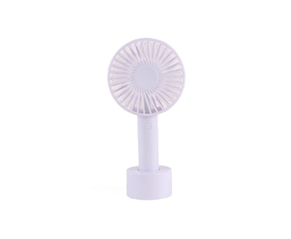 Oplaadbare Handventilator met 3 Snelheden en Houder, Incl. USB Kabel