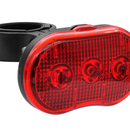 Fietslamp LED rood – Functie Chasing-knipperen - aan - uit, 31,8 mm