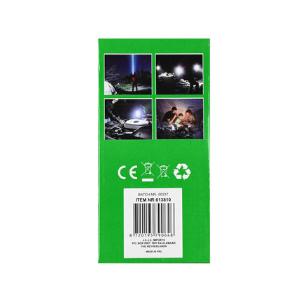 Zaklamp 1W LED + COB, 85-105 Lumen, 4 Modi, Perfect voor Camping
