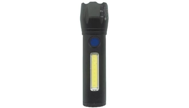 Zaklamp tactical LED + COB oplaadbaar 116 mm