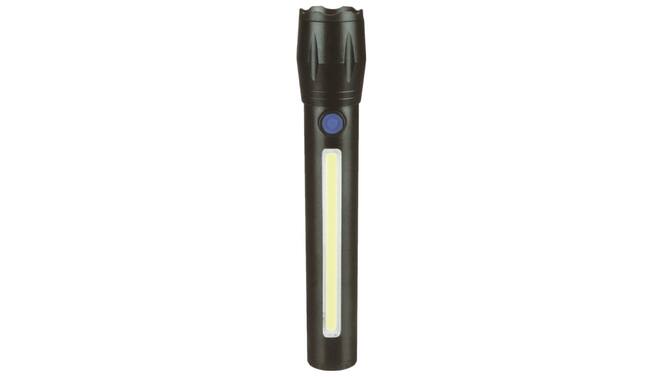 Zaklamp tactical LED + COB oplaadbaar 166 mm