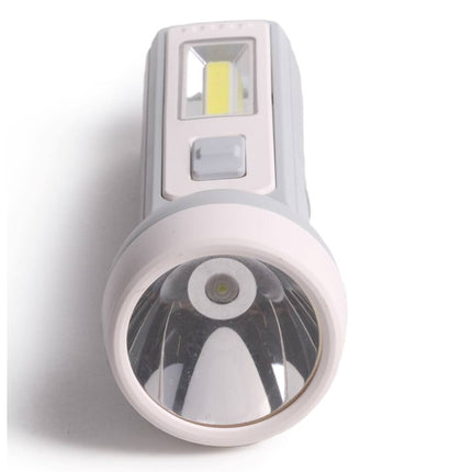 Zaklamp 1W LED + 1W COB, 800mAh USB, 157x58mm voor Kamperen