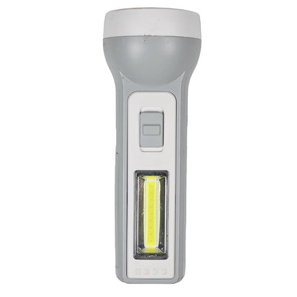 Zaklamp 1W LED + 1W COB, 800mAh USB, 157x58mm voor Kamperen